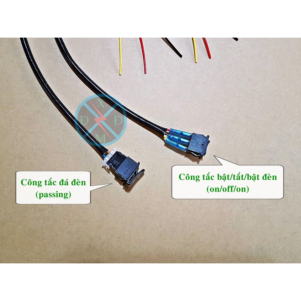 Mạch Passing - On/Off/On cho Bi Cầu Led Mini - Bộ dây Rơle cầu chì