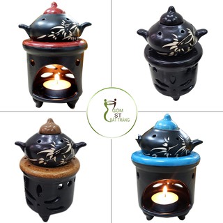Bếp Xông Bồ Kết Chanh Sả Gốm Sứ Bát Tràng