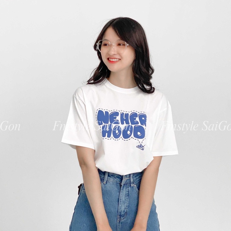 Áo thun tay ngắn VM STYLE unisex Neverhood, áo phông form rộng thời trang ulzzang Hàn Quốc 21TU11T371702