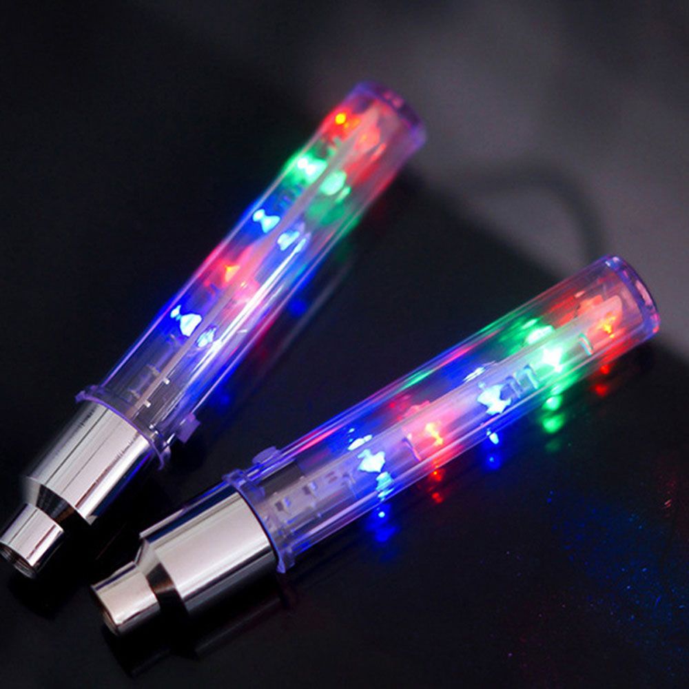 Bộ 2 Đèn LED 5 Bóng Gắn Van Xe Đạp / Xe Máy / Xe Hơi Trang Trí