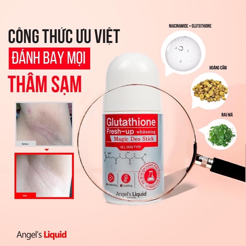 LĂN KHỬ MÙI GIẢM THÂM ANGEL’S LIQUID PLUS NIACINAMIDE FRESH DEODORANT | BigBuy360 - bigbuy360.vn