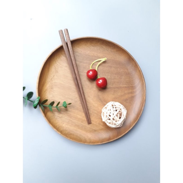 Đũa gỗ óc chó tập ăn cho bé 19cm