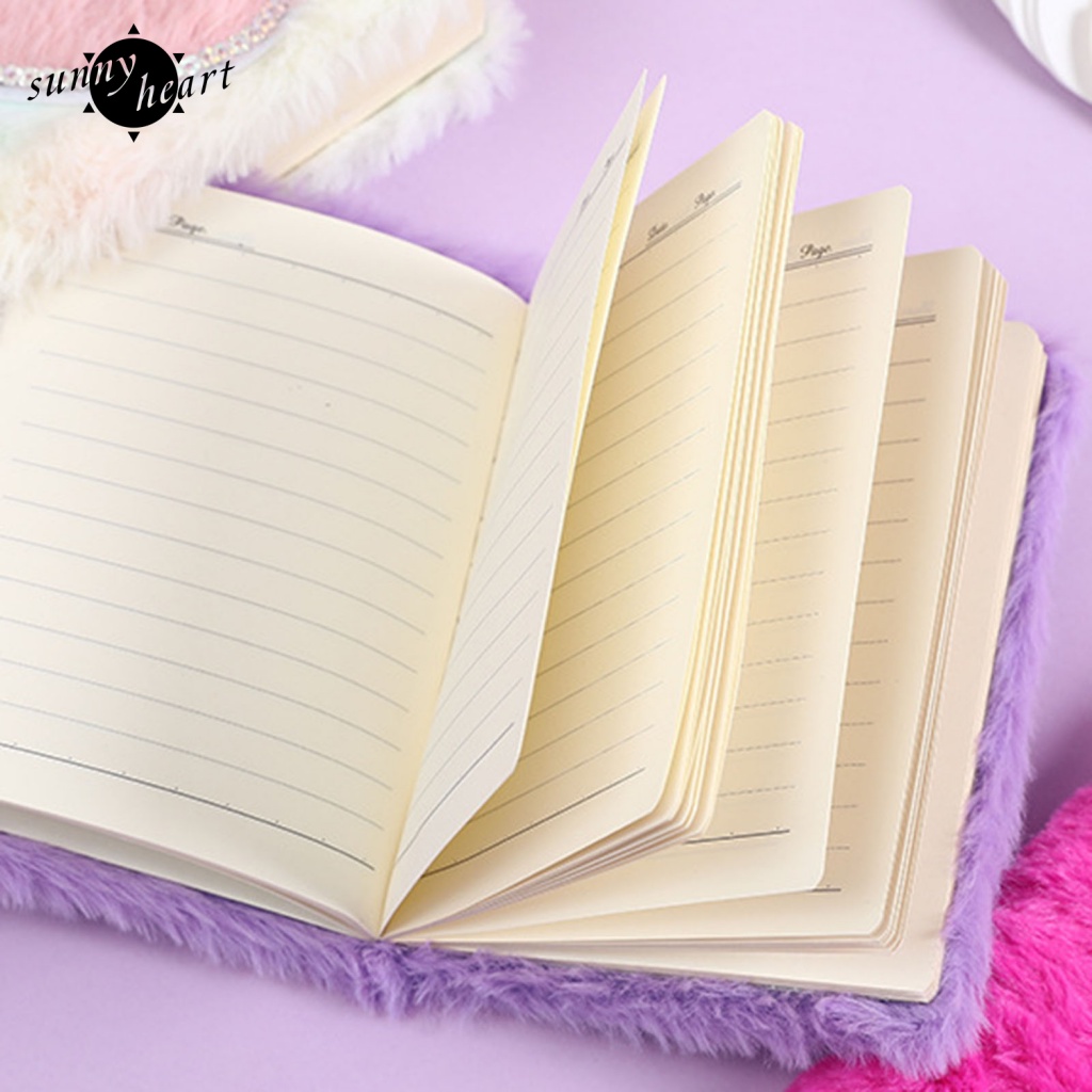 Sunnyheart Sổ Tay Ghi Chú Nhật Ký Lập Kế Hoạch Hàng Tuần Bằng Lông Nhung Lâu Trôi Không Có Mực