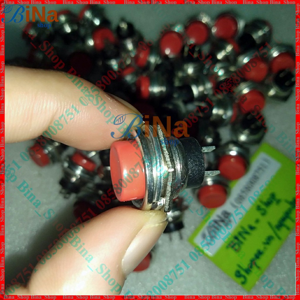 Công tắc đề nhấn nhả 19mm vỏ sắt