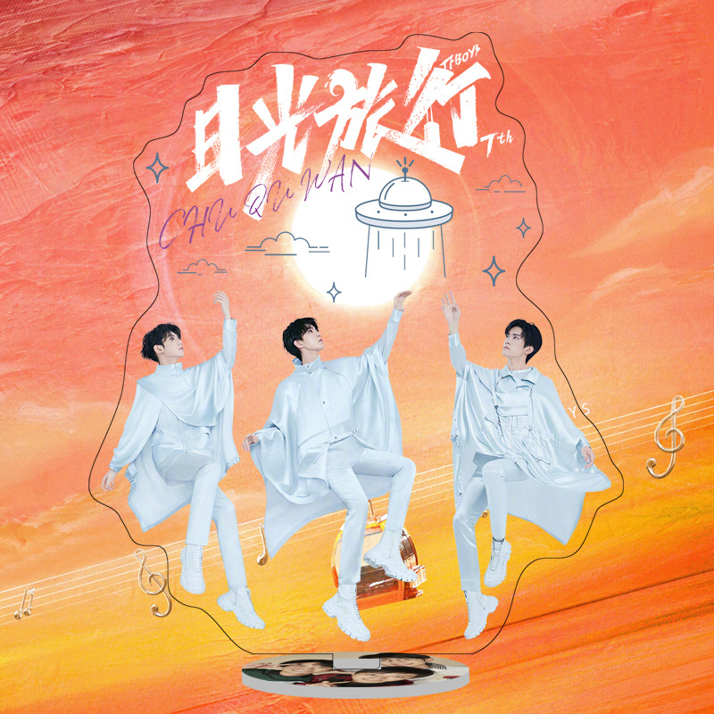 Phụ Kiện Trang Trí Hình Nhóm Nhạc Tfboys