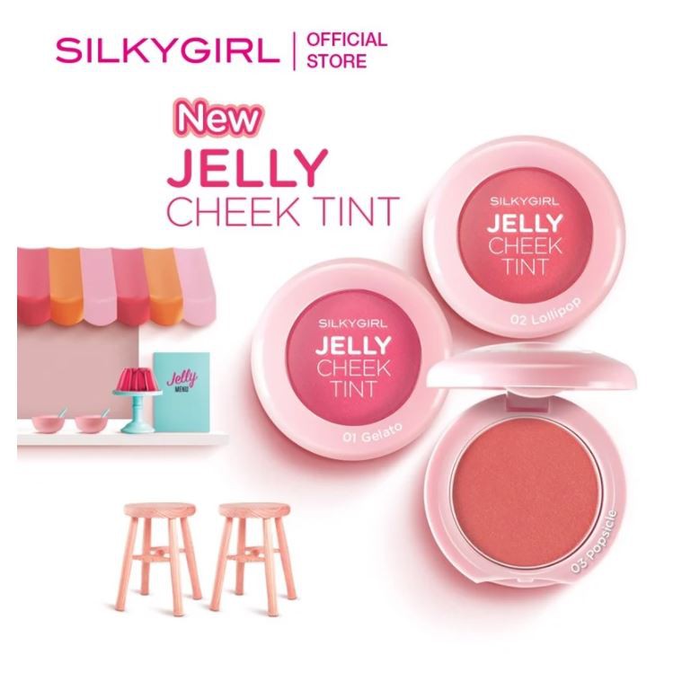 Phấn Má Hồng Dạng Thạch Bền Màu Lâu Trôi Silkygirl Jelly Cheek Tint 3g