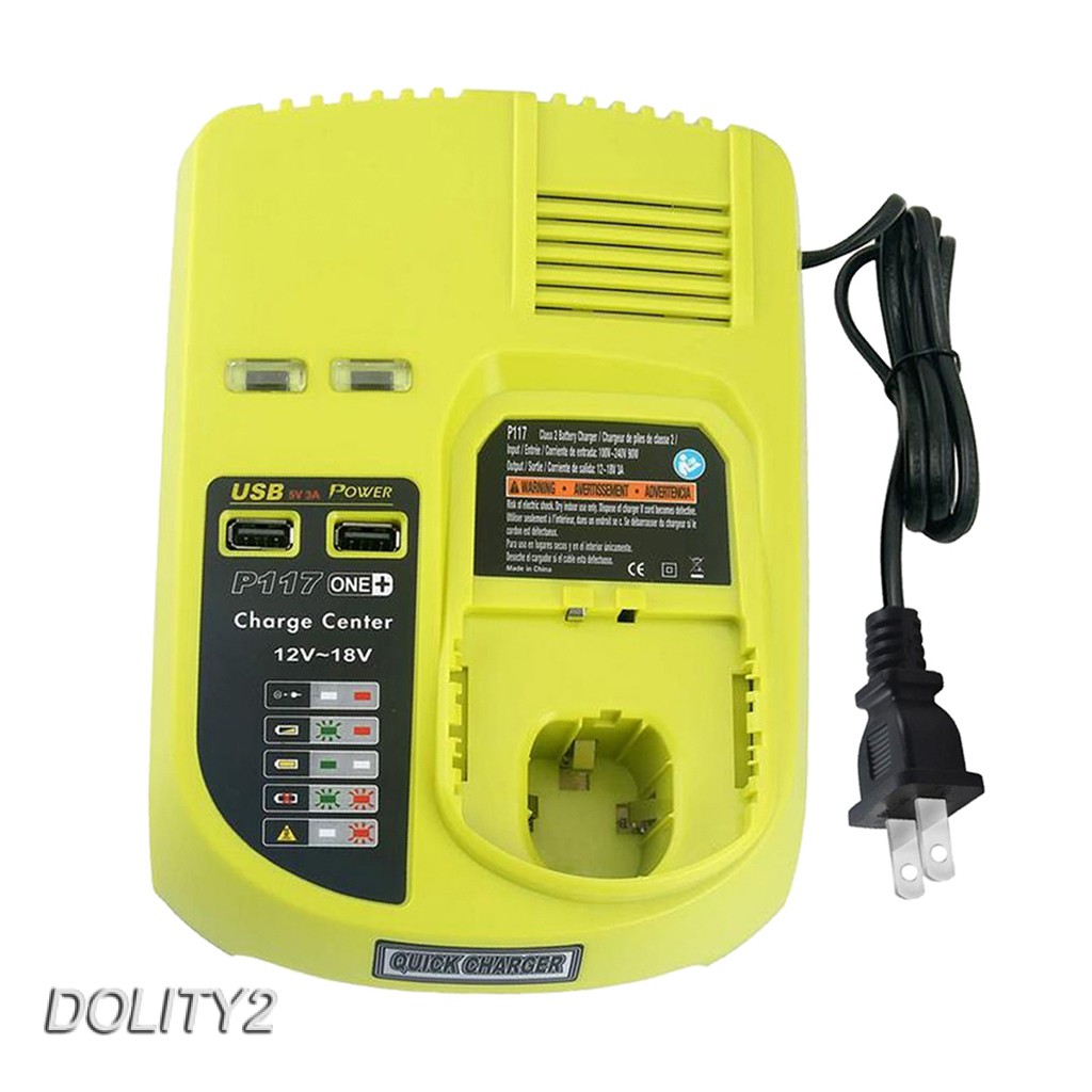 Bộ Sạc Pin Hóa Học P117 12V-18V MAX Dành Cho Ryobi ONE + P117