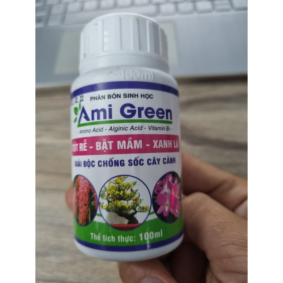 Ami Green 100ml - Kích rễ, kích chồi, giải độc phân thuốc cho cây