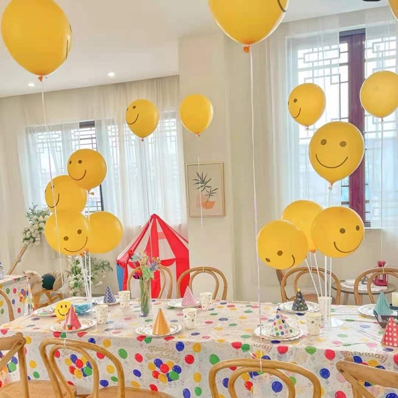 Khăn Trải Bàn Bong Bóng Trang Trí Sinh Nhật Sử Dụng 1 Lần Tiện Lợi - Yori Party