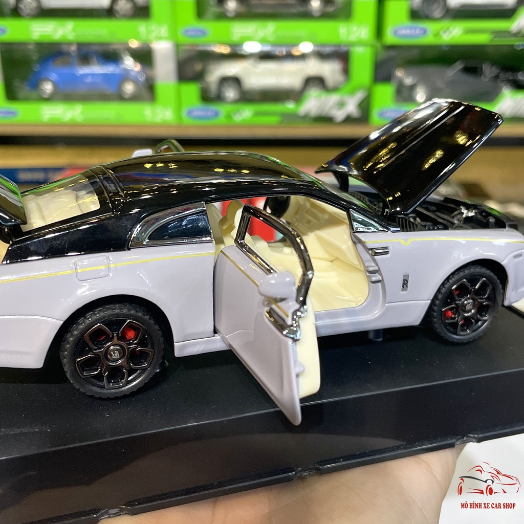 Mô hình xe kim loại Rolls Royce Phantom Wraith tỉ lệ 1:32 hãng Double Horses 3 màu