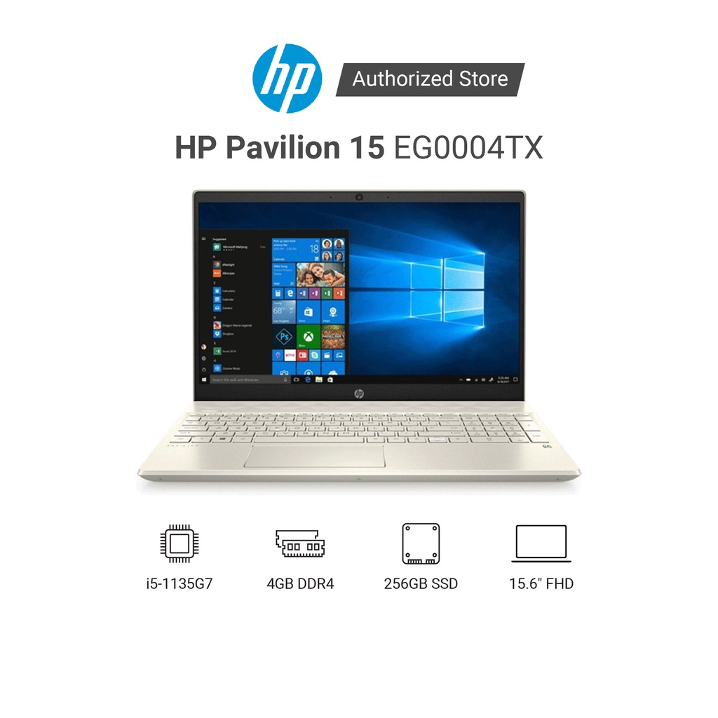 Laptop HP Pavilion 15-eg0004TX 2D9B7PA i5-1135G7 | 4GD4 | 256GSSD | 15.6FHD | 2G_MX450