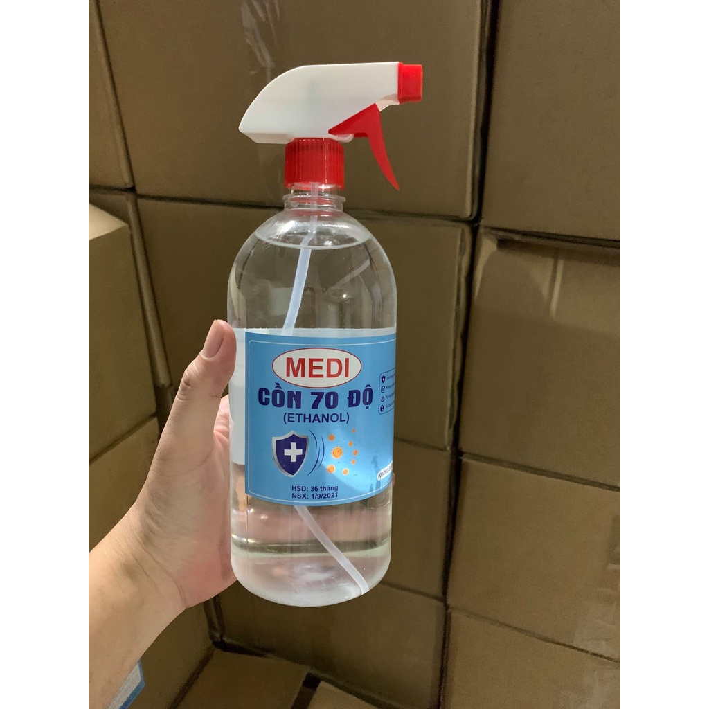 Cồn 70 độ (Ethanol) - 1 Lít - Dung dịch sát khuẩn, khử trùng