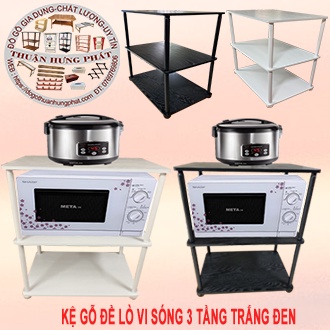 KỆ ĐỂ LÒ VISÓNG 3 TẦNG GỖ CAO CẤP