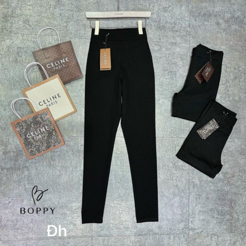 Quần legging trơn kèm túi chữ hàng QCL1
