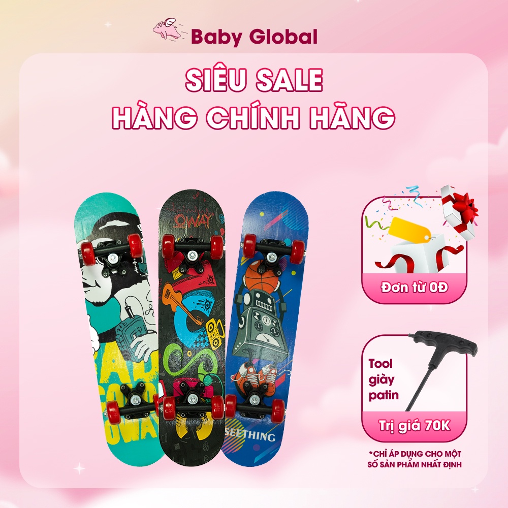 Ván trượt skateboard 2406, ván trượt thể thao giá rẻ