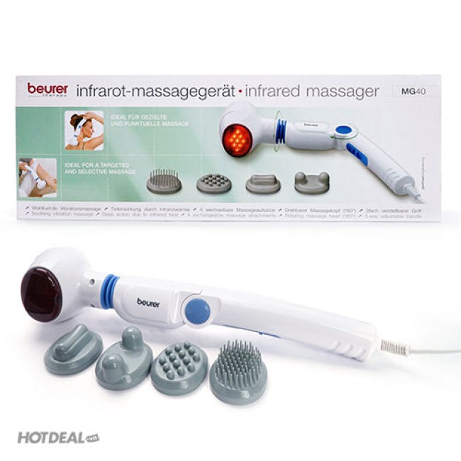 Máy massage cầm tay có hồng ngoại Beurer MG40