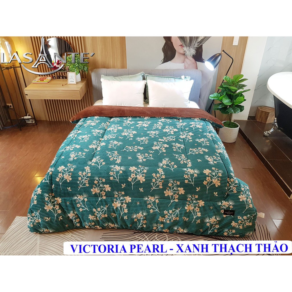 Chăn lông cừu Pháp Lasante - Dòng Victoria Pearl cỡ giường đơn và giường đôi