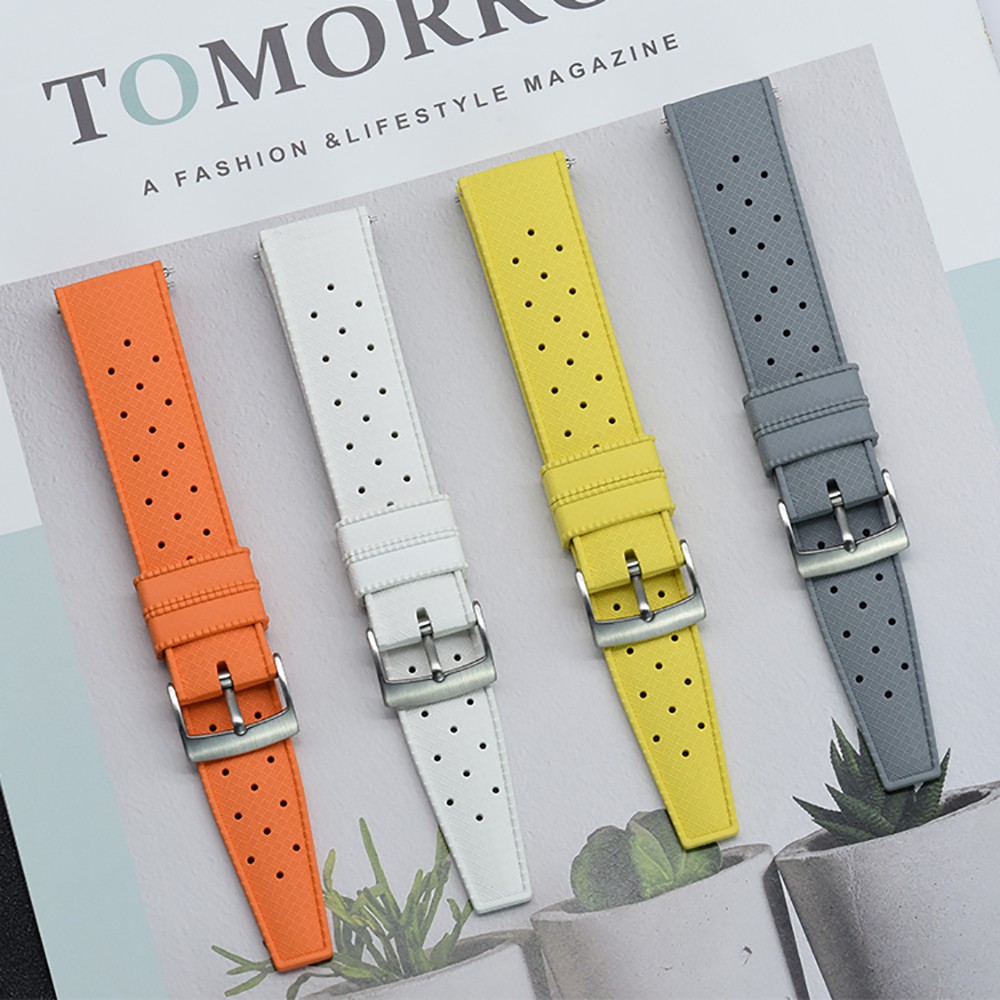 Dây Cao Su 20mm 22mm Chống Thấm Nước Nhanh Chóng Dành Cho Seiko SRP777J