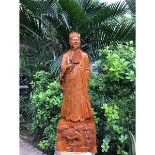 Tượng Gỗ Khổng Minh Gia Cát Lượng Cao 50 Cm