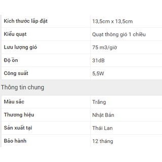 Quạt hút gắn tường Panasonic FV-10EGF1