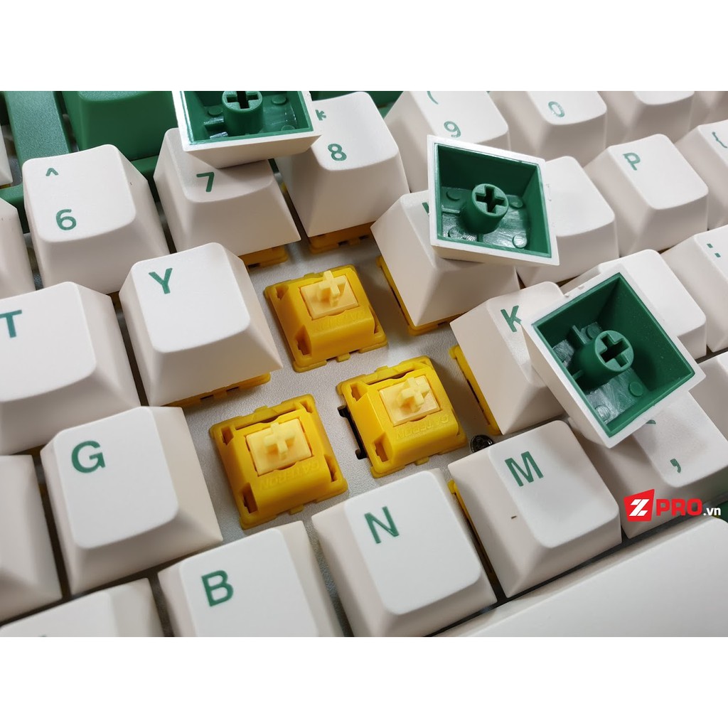 Bàn phím cơ AKKO 3098DS v2 - Matcha Red Bean (Gateron Cap Yellow)