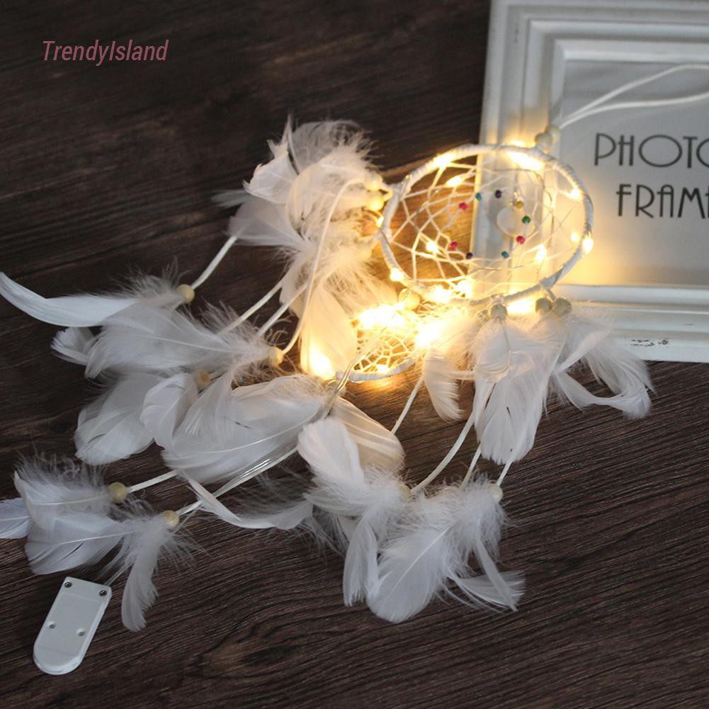 Vòng Bắt Giấc Mơ Có Đèn Led Trang Trí Phòng Ngủ