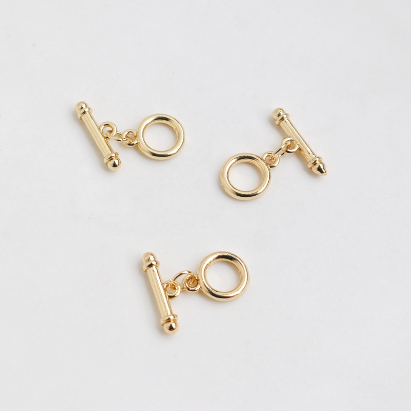 Móc Cài Thanh Thẳng 14K 8mm Màu Sắc Làm Đồ Trang Sức Thủ Công diy