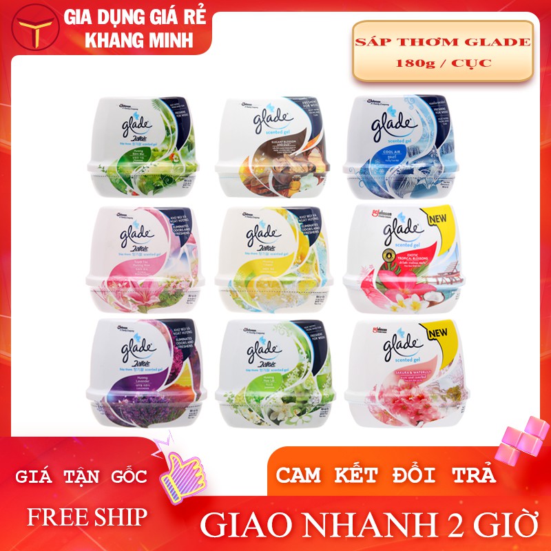 Sáp Thơm Glade 180g Thơm Phòng Nhiều Hương Tự Chọn