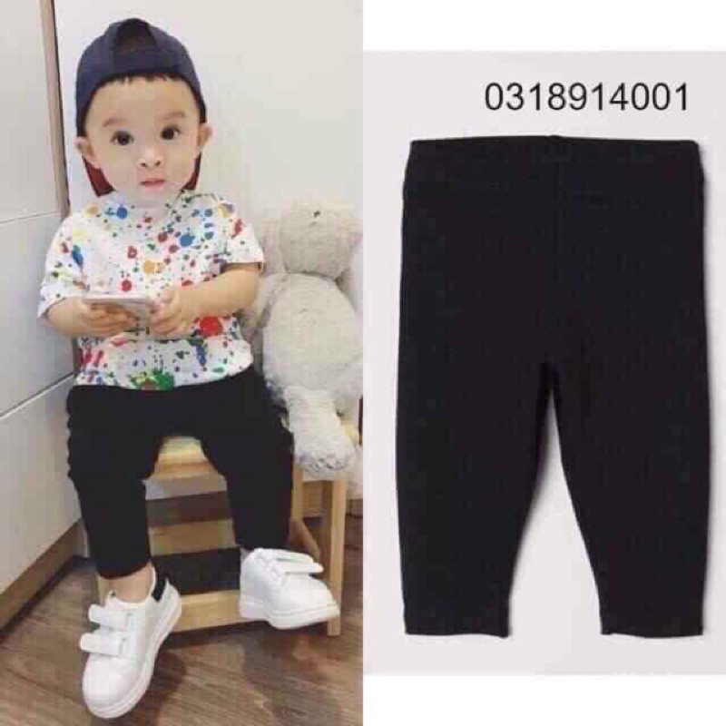 quần legging bé gái hm auth size 6-9 đên 3-4y