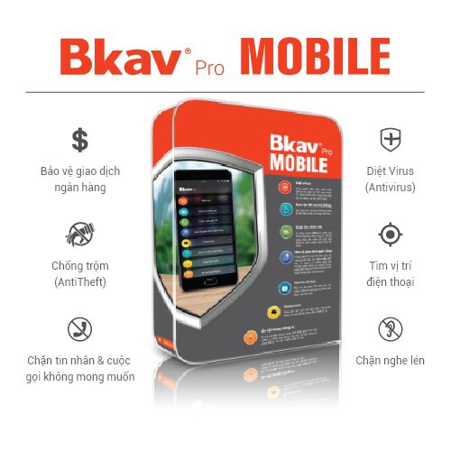 Phần Mềm Bảo Vệ Điện Thoại Bkav Mobile Security - Hàng chính hãng