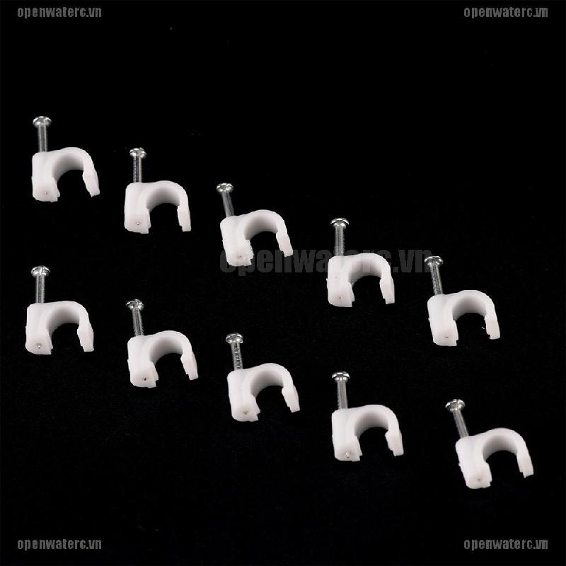 Bộ 100 Kẹp Dây Cáp RG59 Coax Cat5 Cat6 Chất Lượng Cao