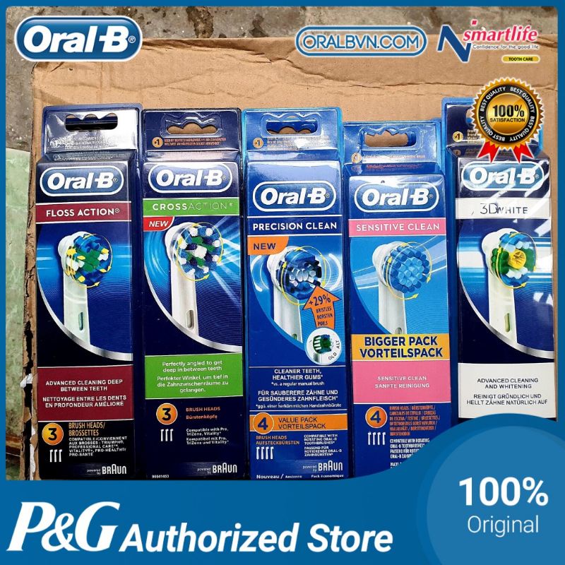 1 Đầu bàn chải đánh răng điện Oral B thay thế phù hợp mọi loại bàn chải điện Oral B