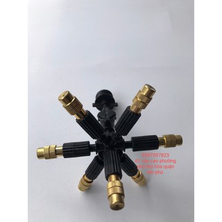 béc 7 hướng đồng kèm bù áp chống nhỏ giọt và chân ren 21