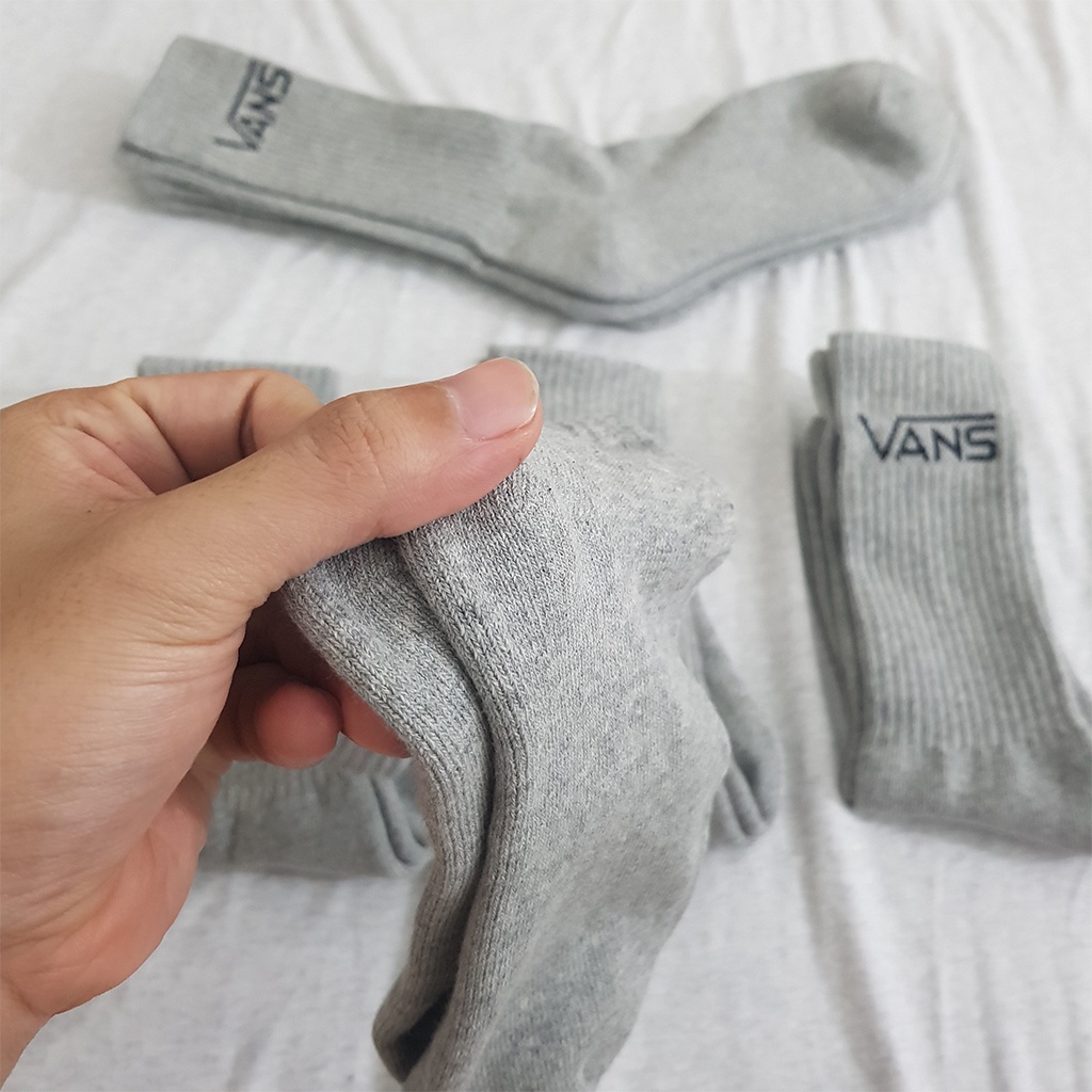 Tất thể thao Vans cao cổ White/Black/Gray K098-WY