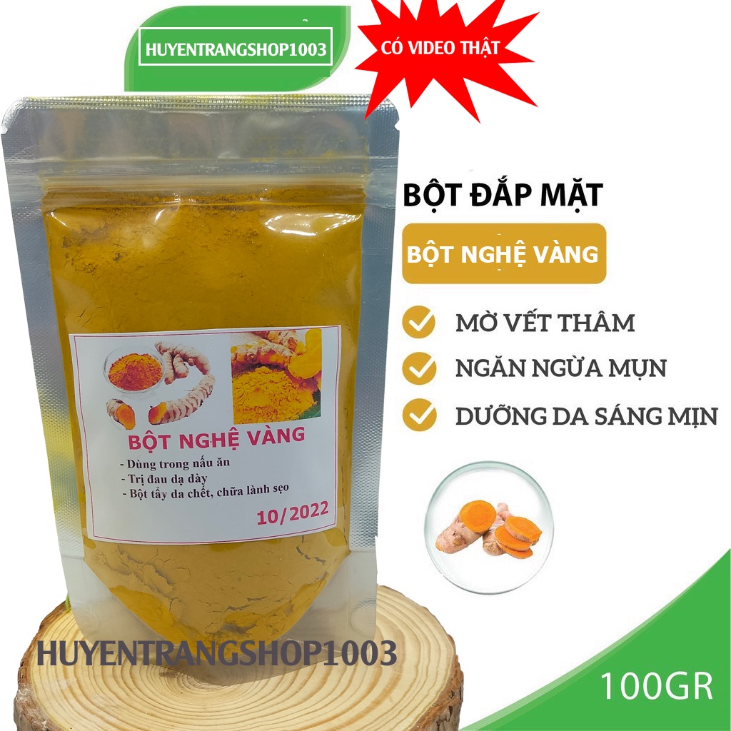 Mã GROSALE2 giảm 8% đơn 150K 100g bột nghệ vàng nguyên chất