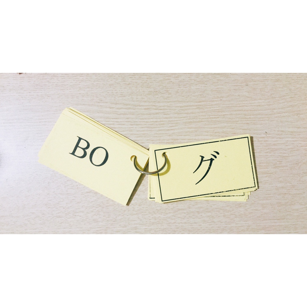 Bộ Thẻ Học Bảng Chữ Cái Tiếng Nhật Hiragana & Katakana Cho Người Mới Bắt Đầu