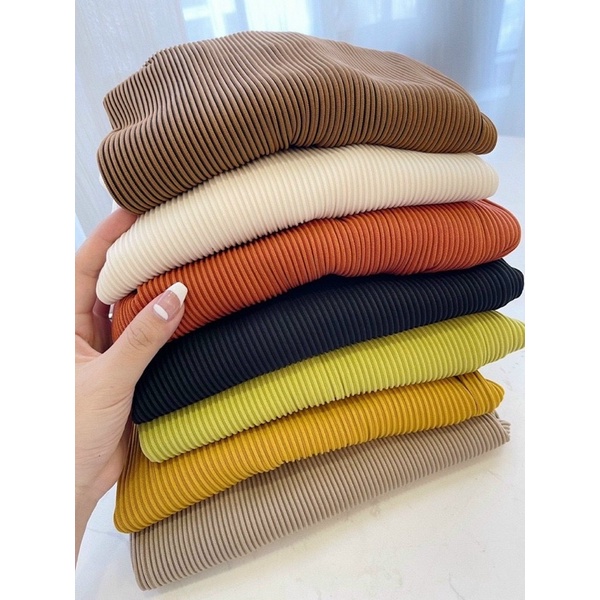 Váy maxi suông dập ly