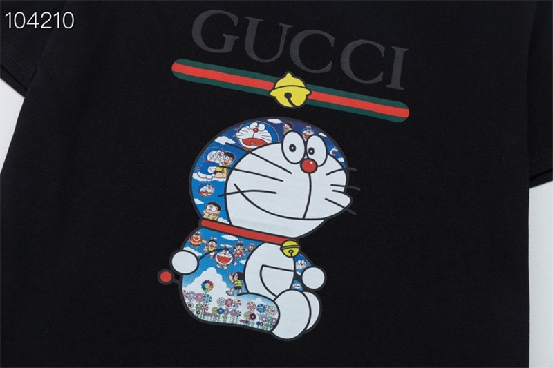 GUCCI Áo Thun Tay Ngắn Cổ Tròn In Hình Doraemon Thời Trang 5830 #