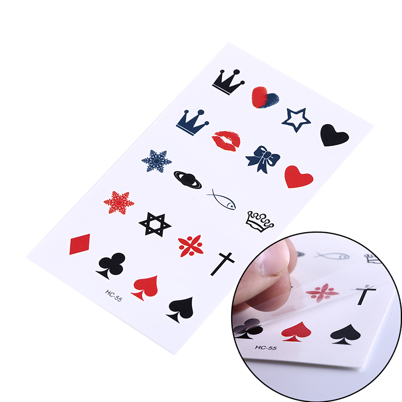[Bảo Vệ tinh tế♥Hình Dán Trang Trí Cơ Thể Kiểu Totem Mini Dễ Thương Chống Thấm Nước Tháo Rời Được
