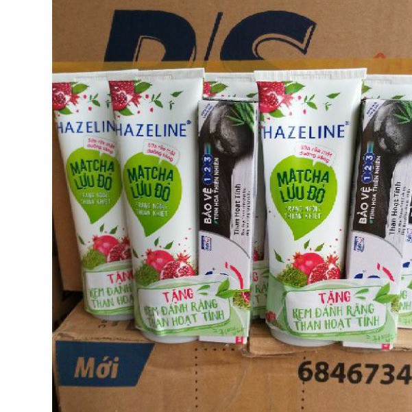 Sữa rửa mặt hazeline 100g khuyến mãi kem đánh răng