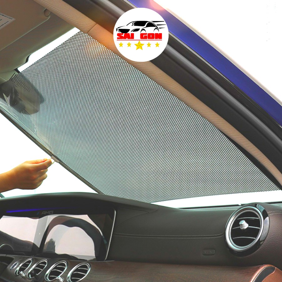 Tấm che nắng kính lái ô tô, loại rèm che nắng kính lái ô tô tự động gấp gọn, chắn nắng ô tô rất hiệu quả, ngăn tia UV.