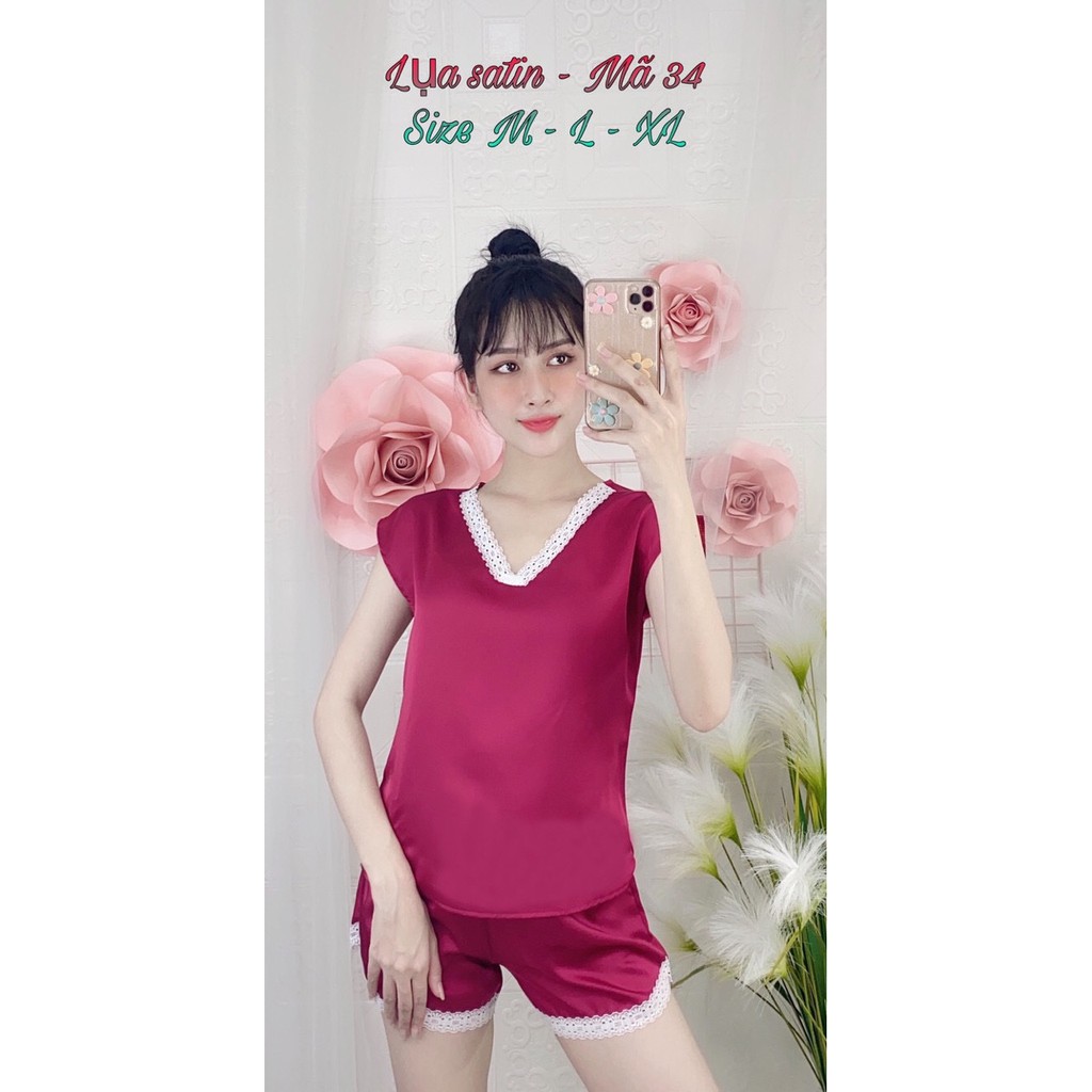 HOT - HOT - HOT - HÀNG MỚI VỀ PIJAMA LỤA SATIN CAO CẤP ĐÙI CỔ REN ĐƯỢC ƯA CHUỘNG NHẤT 2020 | BigBuy360 - bigbuy360.vn