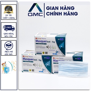 Khẩu trang y tế Masquer màu xanh, hàng giấy kháng khuẩn , chính hãng ,hộp 50 chiếc