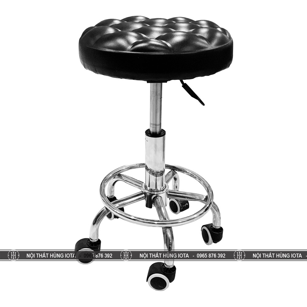 GHẾ SPA XOAY TĂNG GIẢM INOX NỆM BỒNG | BigBuy360 - bigbuy360.vn