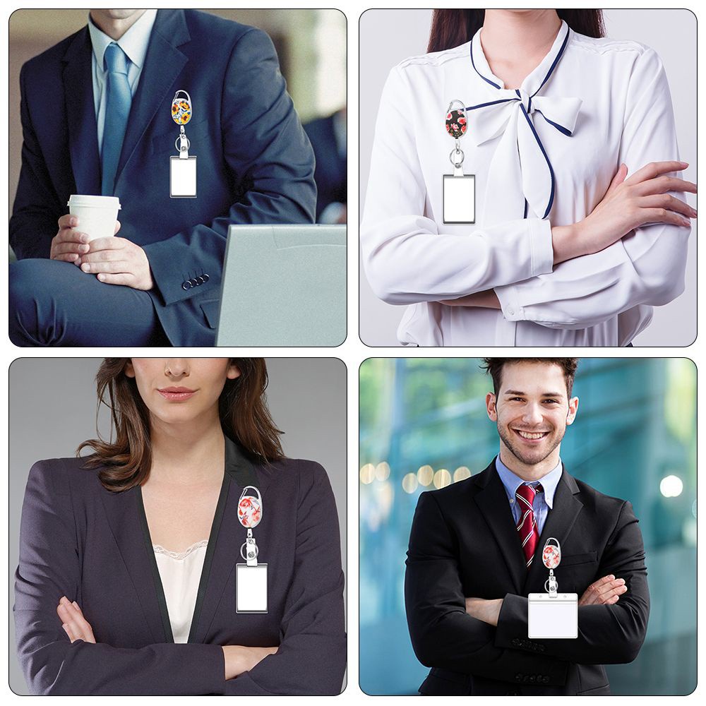 Dây Kẹp Thẻ ID/Thẻ ID Thiết Kế Nhỏ Gọn Siêu Bền Phối Màu Độc Đáo Thời Trang