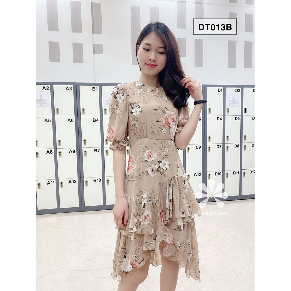 Đầm váy maxi dài hoa nhí ba tầng tay lỡ siêu đẹp sweetlady ảnh thật freeship