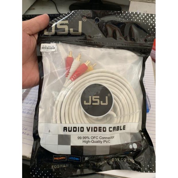 Dây av 6 đầu zin 5 mét