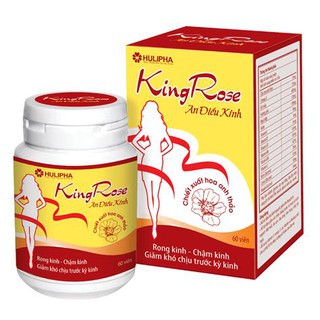 KingRose, bổ sung tinh dầu hoa anh thảo, điều hoà kinh nguyệt, êm dịu kì kinh lọ 60 viên