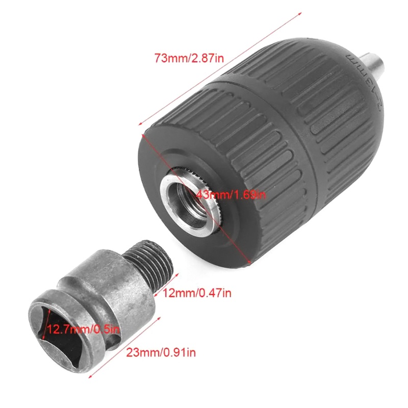 Bộ 5 Mũi Khoan Chuck Adapter Với Thân Lục Giác Dùng Làm Gỗ Và Điện DIY