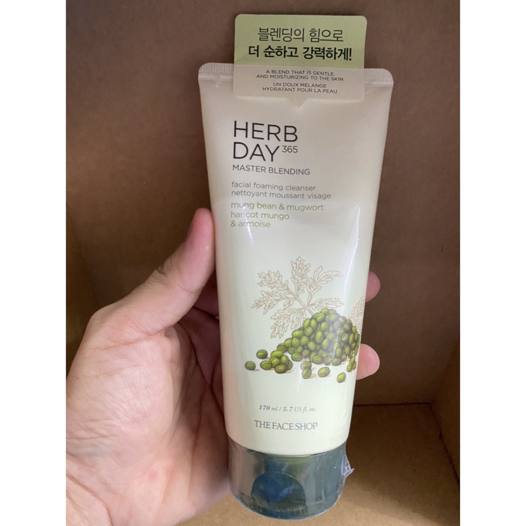 [Mẫu Mới] Sữa rửa mặt Herb Day 365 The Face Shop 170ml ( hàng chính hãng) | BigBuy360 - bigbuy360.vn